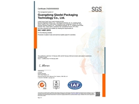ISO14001：2015环境管理体系认证英文版